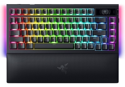 Razer 雷蛇 BlackWidow V4 Pro 75% - 热插拔无线游戏键盘 (橙轴) 键盘