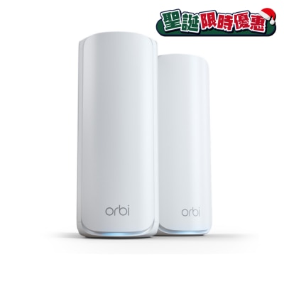 NETGEAR Orbi RBE772 BE11000 Tri-Band WiFi 7 Mesh System 2-Pack