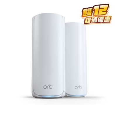 NETGEAR Orbi RBE772 BE11000 三频 WiFi 7 无线系统 2件装