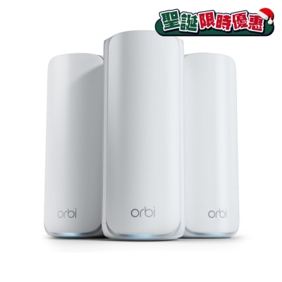 NETGEAR Orbi RBE773 BE11000 Tri-Band WiFi 7 Mesh System 3-Pack
