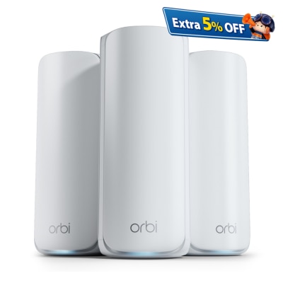 NETGEAR Orbi RBE773 BE11000 三频 WiFi 7 无线系统 3件装