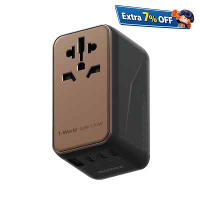 Momax 1-World 170W 4-Port Travel Adaptor