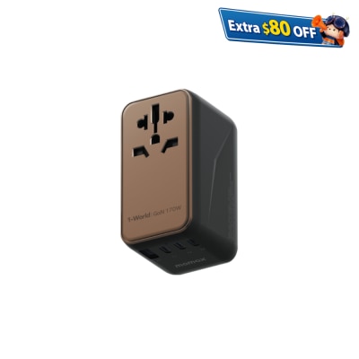 Momax 1-World 170W 4-Port Travel Adaptor