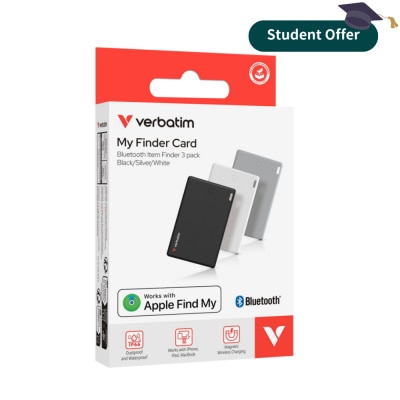 VERBATIM My Finder Card (Triple pack) - Black + Silver + White