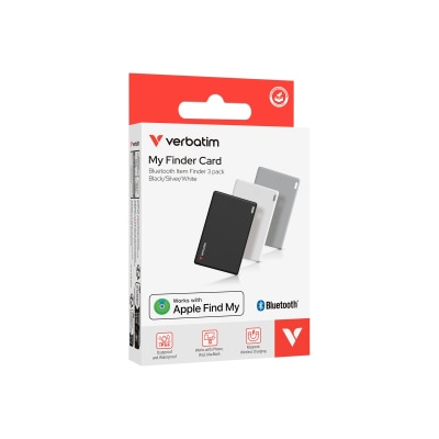 VERBATIM - My Finder Card (Triple pack) - Black + Silver + White