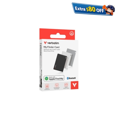 VERBATIM My Finder Card（三件裝）追蹤設備 - 黑色 + 銀色 + 白色