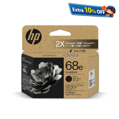 HP 68e EvoMore Black Original Ink Cartridge