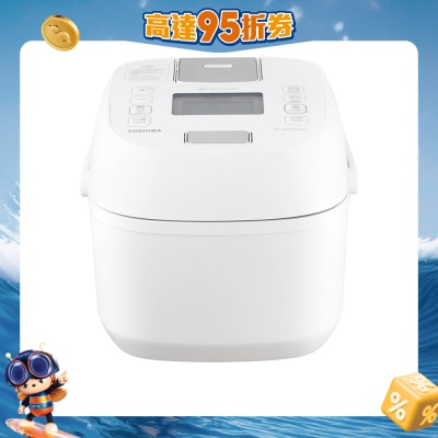 TOSHIBA - RC6PXTHKW 0.63L Mini Pressure IH Rice Cooker