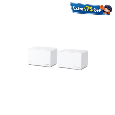 MERCUSYS水星网络 HALO H80X AX3000 双频 WiFi 6 Mesh 路由器 (2件装)