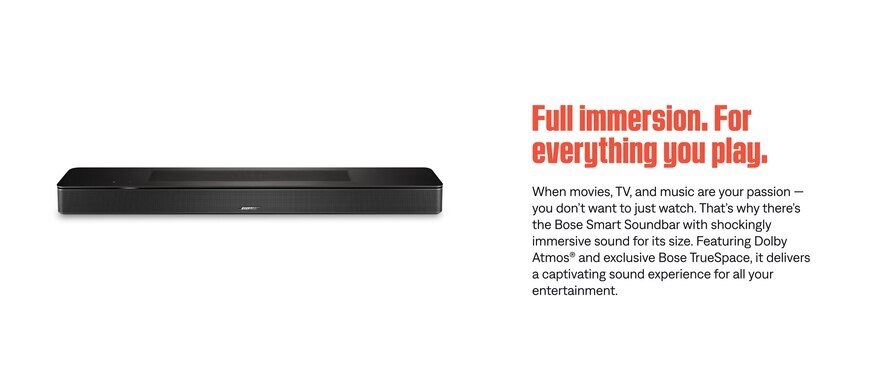 Bose Smart Soundbar | Fortress