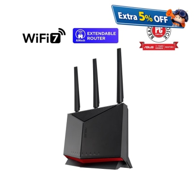 ASUS 华硕 RT-BE86U 双频 WiFi 7 路由器