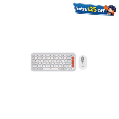 LOGITECH 罗技 POP ICON 无线智能键盘滑鼠套装 (美式英文)