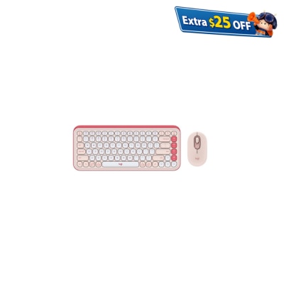 LOGITECH 罗技 POP ICON 无线智能键盘滑鼠套装 (美式英文)