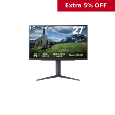 LG UltraGear™ 27GS85Q-B 27" 200Hz QHD Nano IPS Gaming Monitor