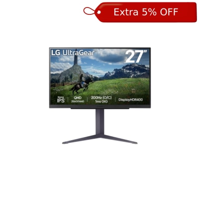 LG 樂金 UltraGear™ 27GS85Q-B 27" 200Hz QHD Nano IPS 電競顯示屏