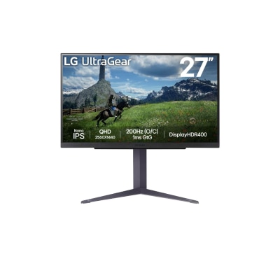 LG UltraGear™ 27GS85Q-B 27" 200Hz QHD Nano IPS Gaming Monitor