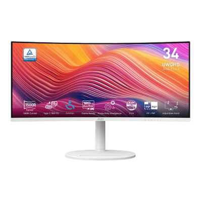 MSI 微星 Modern MD342CQPW 34"120Hz 曲面 顯示屏