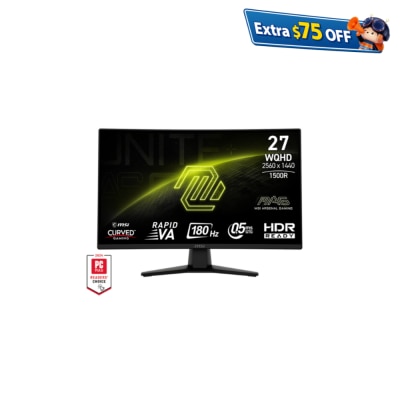 MSI 微星 MAG 274CQF 27" 2K 180Hz 曲面 电竞显示屏