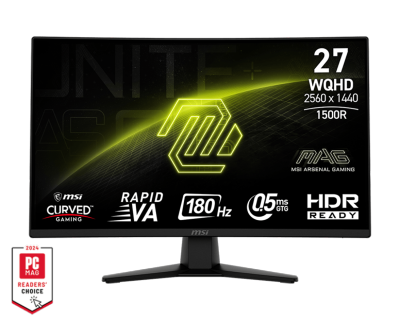 MSI 微星 MAG 274CQF 27" 2K 180Hz 曲面 电竞显示屏