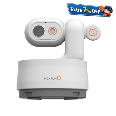 PICKFUN P0 宠物AI伴侣监控摄录机 - 白