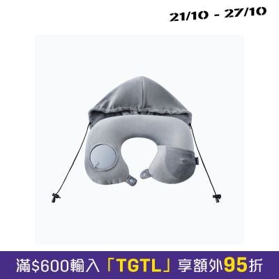 TOKUYO 溫熱充氣連遮光帽頸枕 image