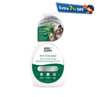 PETTOGARD 灭蝨及蜱虫防敏泡沫洗毛液 （苦楝油配方） 500ml