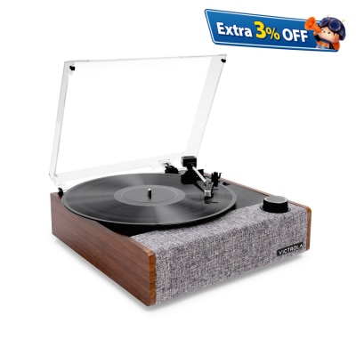 Victrola EASTWOOD II - 內置揚聲器一體化3速藍牙黑膠唱盤