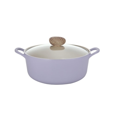 Neoflam Retro Purple 24cm 双耳煲连玻璃盖 (IH)