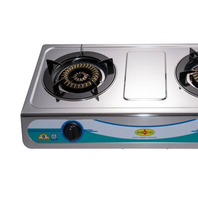 氣霸 Hibachi HY-2000S8 “火焰旋風” 不銹鋼石油氣座檯雙頭煮食爐 (LPG) 氣體煮食爐