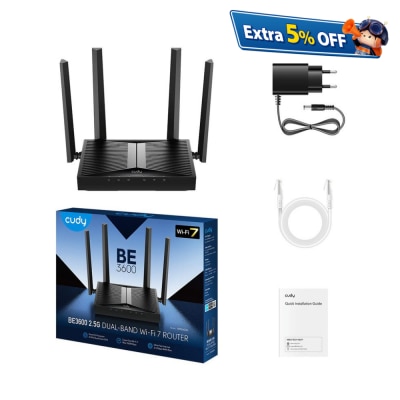 Cudy多酷 WR3600H BE3600 2.5G 雙頻 Wi-Fi 7 路由器