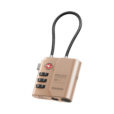Momax PinLock TSA 鎖頭 Find My 全球定位器 BR15