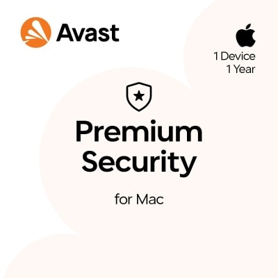 Avast Premium Security for Mac - 1 Device, 1 Year (Digital download version)