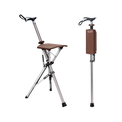 TADA - Lightweight Folding Cane Chair (S) (Brown)