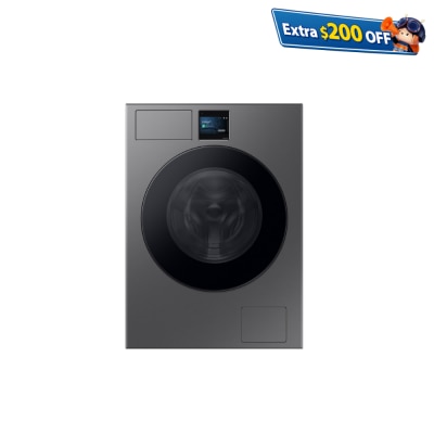 SAMSUNG 三星電子 WD12DBLB84GDSH,BESPOKE AI 全智能洗衣乾衣機 12/7kg, 1400 rpm 2合1洗衣乾衣機