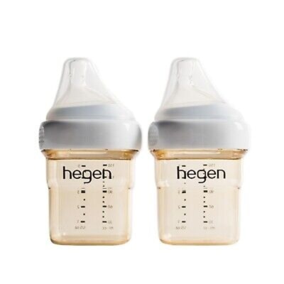 Hegen - PCTO™ PPSU多功能寬口奶瓶 150ml / 5oz  (2支裝) 白色