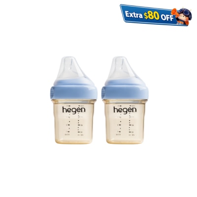 Hegen PCTO™ 150ml/5oz Feeding Bottle PPSU (2-pack) Blue