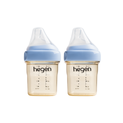 Hegen PCTO™ PPSU多功能寬口奶瓶 150ml / 5oz (2支裝) 藍色