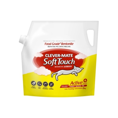 CLEVER MATE Soft Touch Active Plus 粗粒矿物猫砂 6kg(原箱3包优惠) image