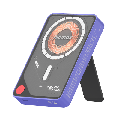 Momax 1-Power X Pro+ 10000mAh 磁吸无线充带线行动电源连支架 移动电源