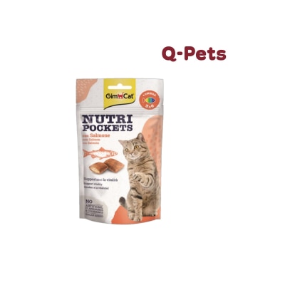 Gimcat - NUTRI POCKETS WITH SALMON AND OMEGA 3&6 60GR
