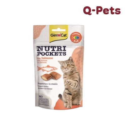 Gimcat NUTRI POCKETS WITH SALMON AND OMEGA 3&6 60GR