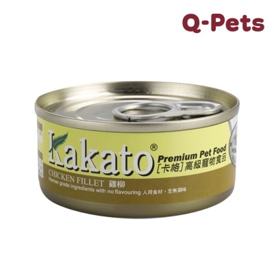 Kakato 鸡柳猫狗罐头70G