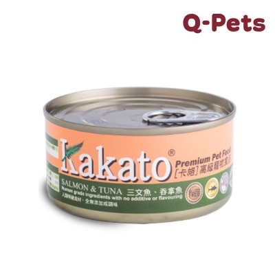 Kakato 三文魚吞拿魚貓狗罐頭 70G