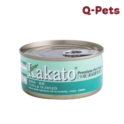 Kakato 吞拿鱼紫菜猫狗罐头170G