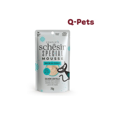 Schesir 三文魚湯主食濕糧包-護膚美毛70g
