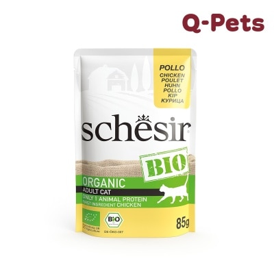 Schesir Bio Chicken for adult cats 85 gr.