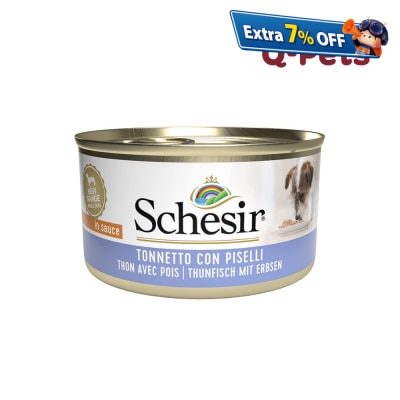 Schesir 1703吞拿魚豌豆狗湯罐85g