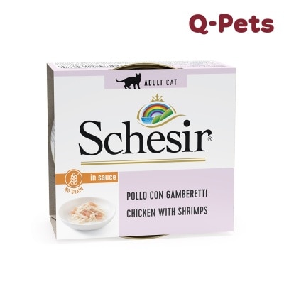 Schesir 鸡肉虾浓汤猫主食罐70g