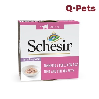 Schesir 4080鸡肉吞拿饭水煮猫主食罐85g