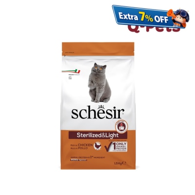 Schesir Sterilized & light with chicken for sterilized cats 1.5kg